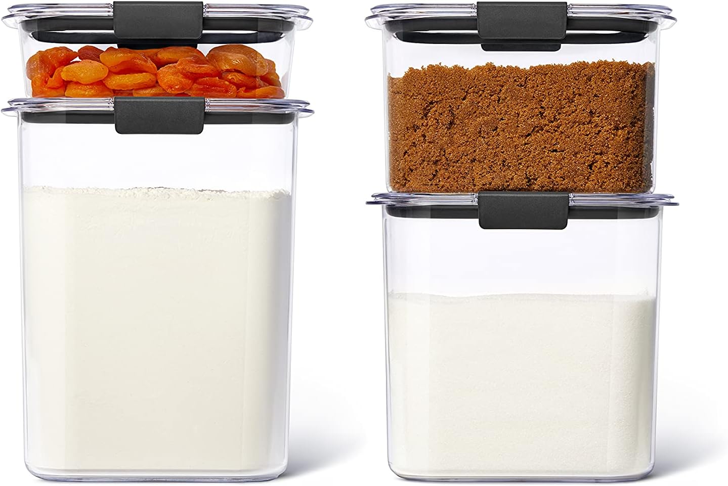 Rubbermaid Brilliance Pantry Food Storage Containers Set of 4
