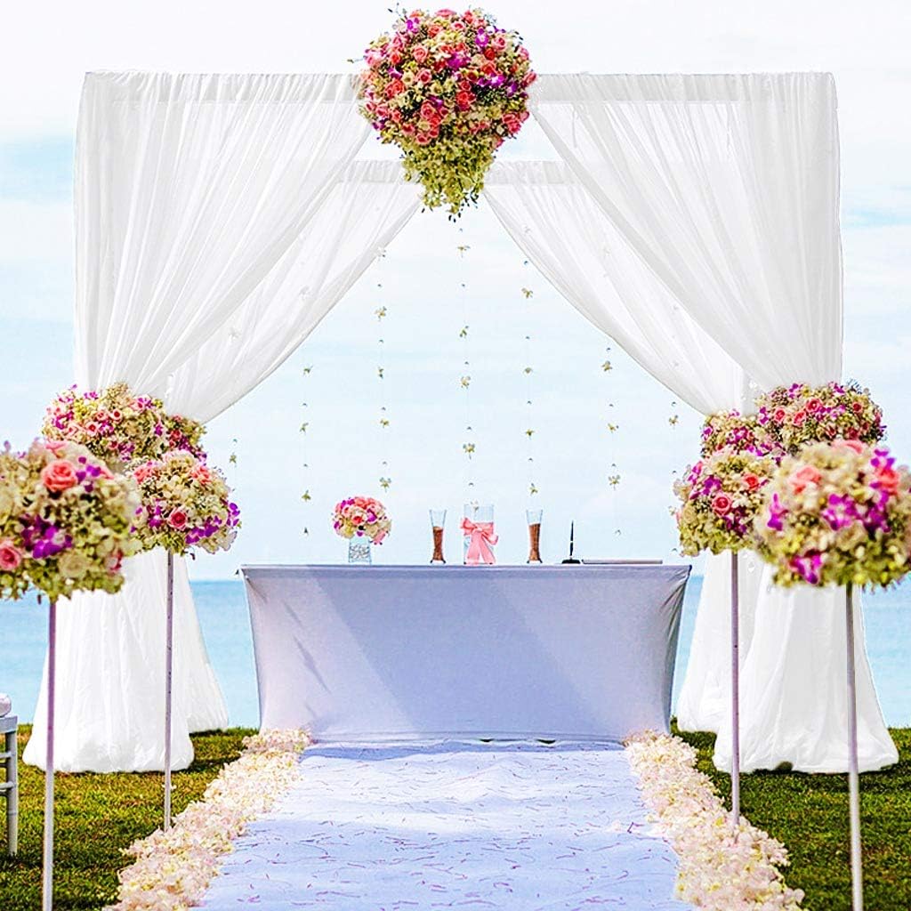 DUOBAO 10FTx10FT Chiffon Backdrop: Elegant Wedding Decor