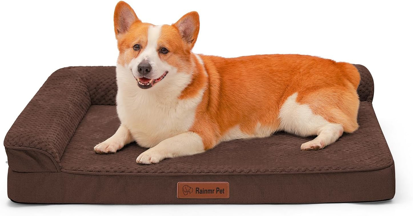 Orthopedic Dog Beds for Large Dogs with Memory Foam Comfort