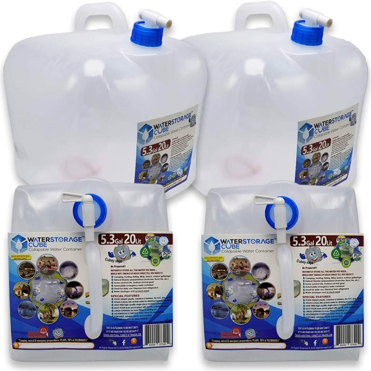 Portable Spigot Water Container - BPA Free