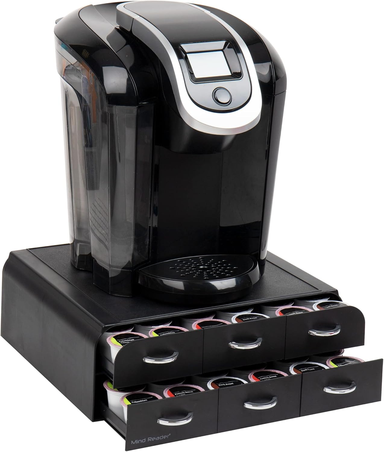 Mind Reader Coffee Pod Organizer with 2 Drawers for 72 Pods
