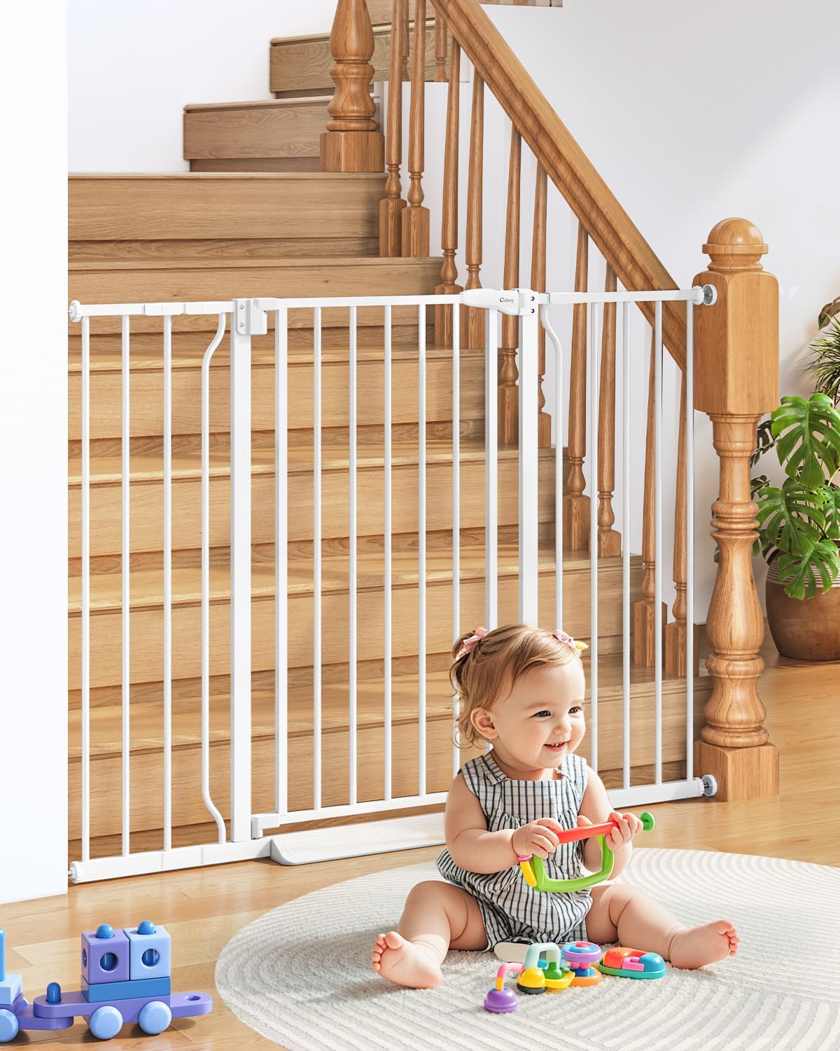34 Inch Extra Tall Baby Gate for Stairs and Doorways