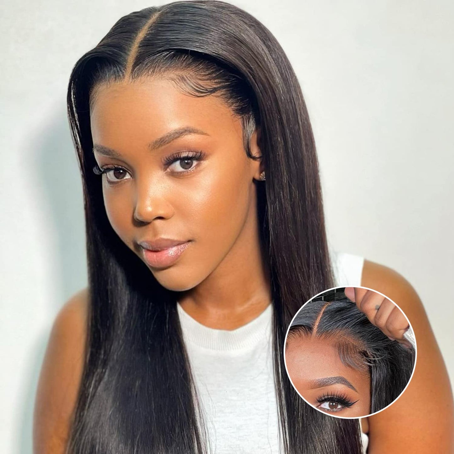 Real Wear and Go Glueless Wig Human Hair Straight 30 inch