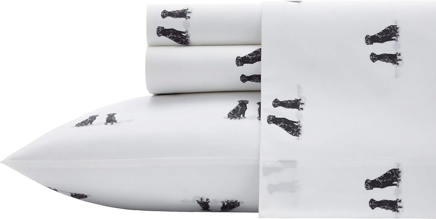 Eddie Bauer King Sheets Set - Crisp Cotton Percale Bedding