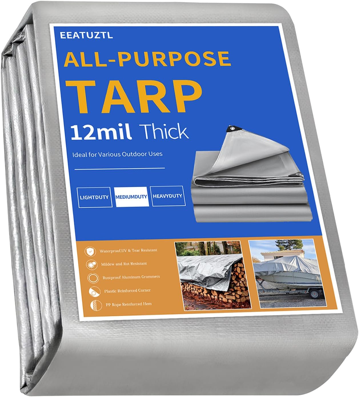 20x30 FT Heavy Duty Waterproof Tarps for Outdoor Protection