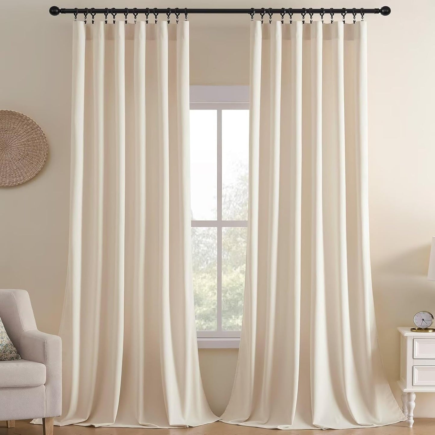 Joydeco Velvet Curtains for Elegant Room Darkening Drapes