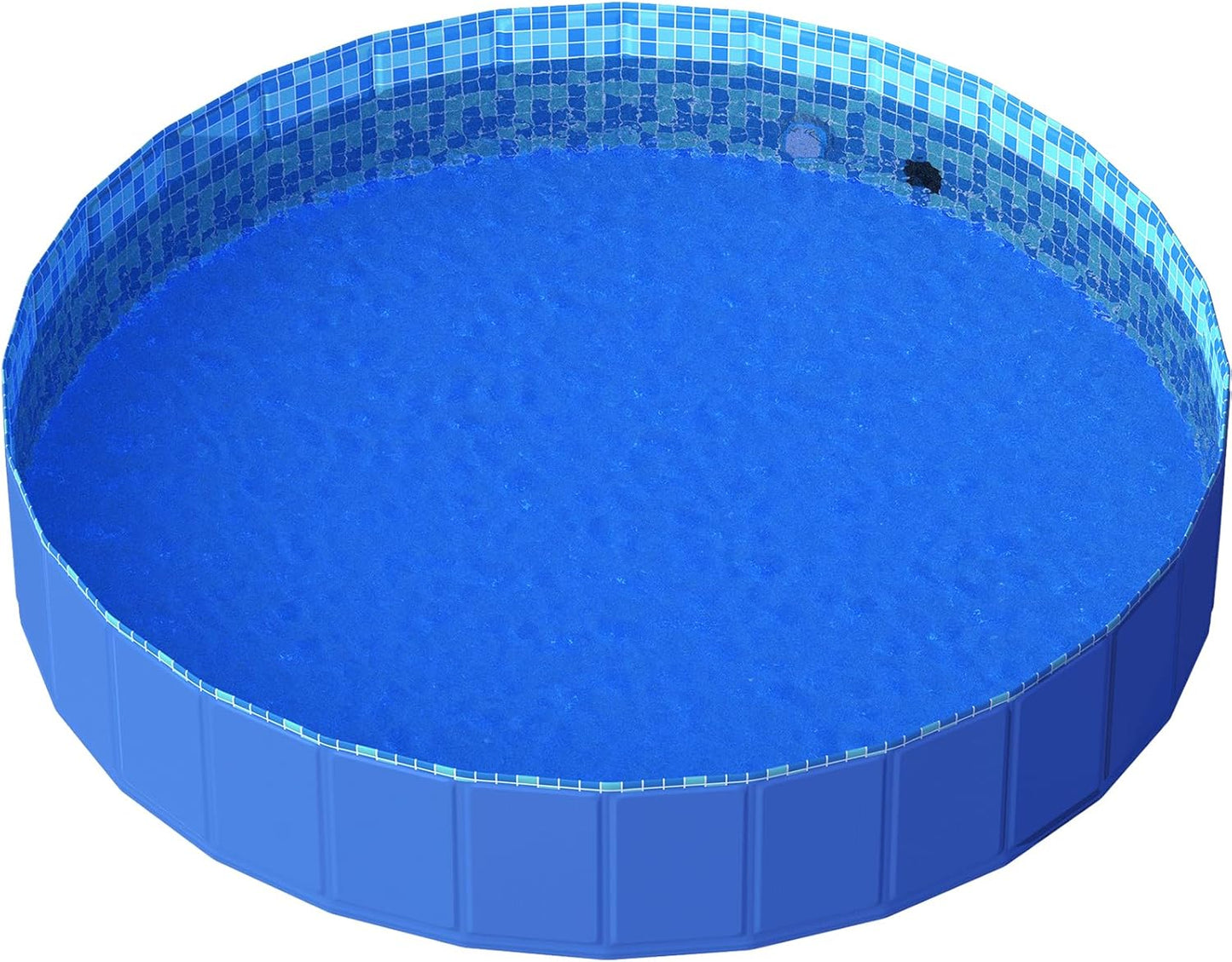 Foldable Dog Pool with RGB LED Light for Pets and Kids Fun