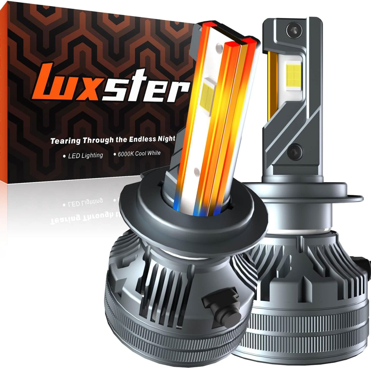 LUXSTER Punisher H7 LED Bulbs - 40000LM Ultra Bright Lighting