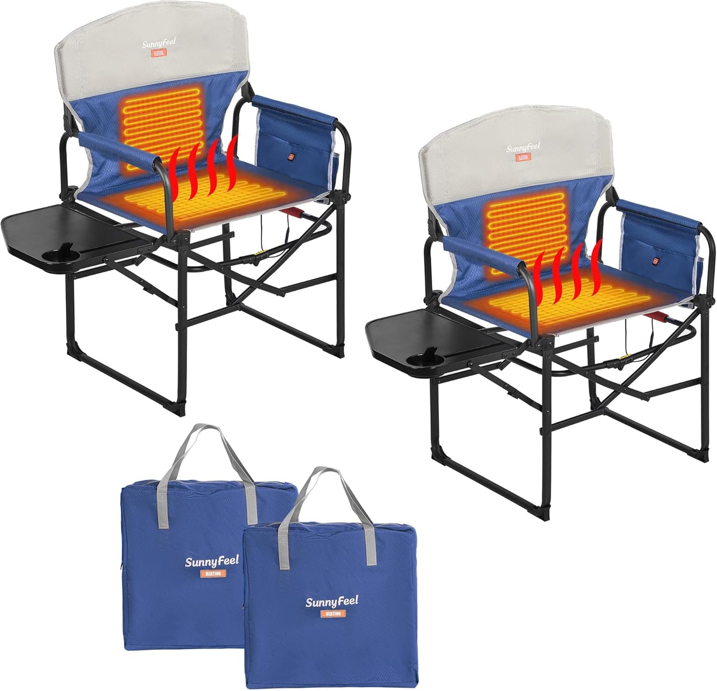 Portable Heated Camping Chair for Outdoor Comfort