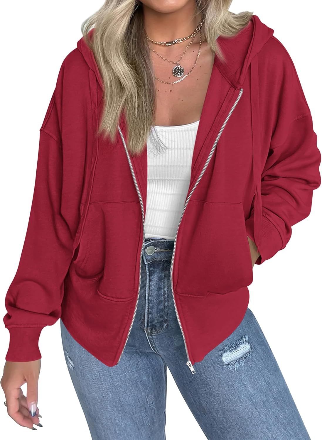 Trendy Zip Up Hoodies for Women by BTFBM - Fall Fashion 2025