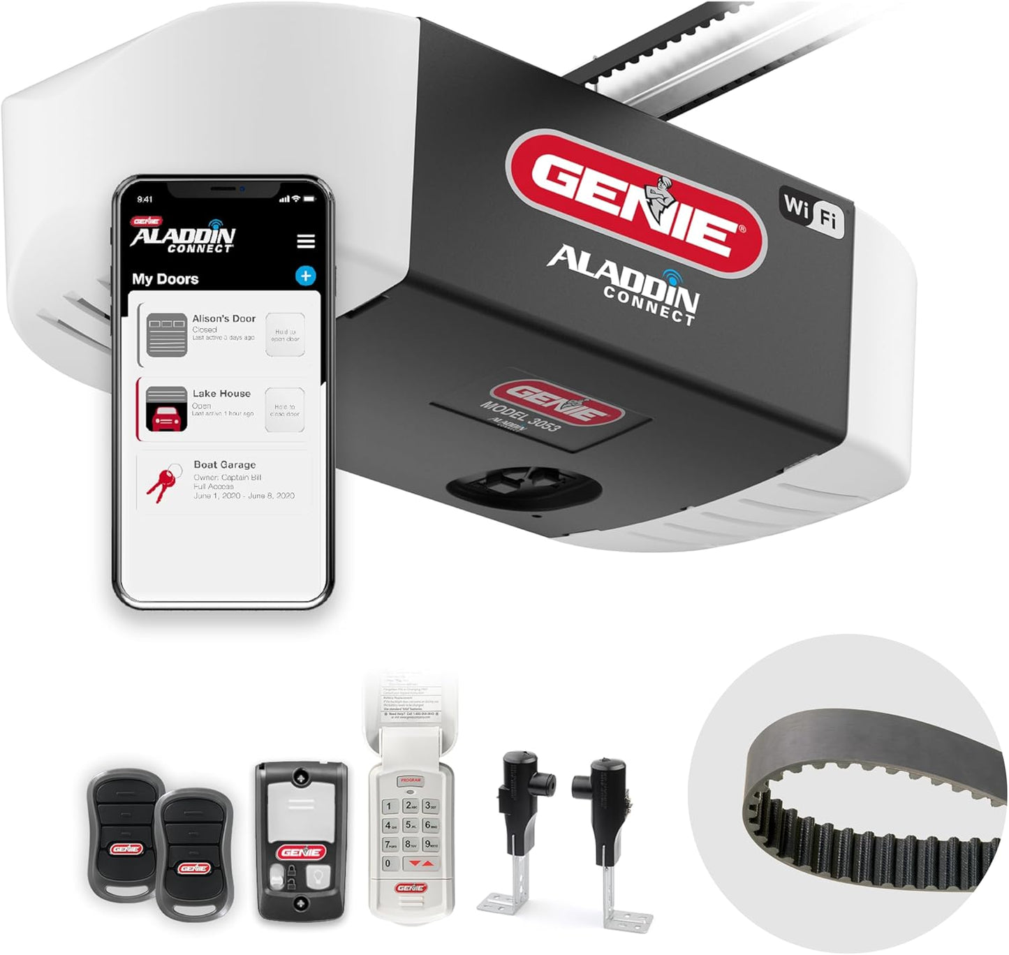 Genie QuietLift Connect Smart Garage Door Opener with Keypad
