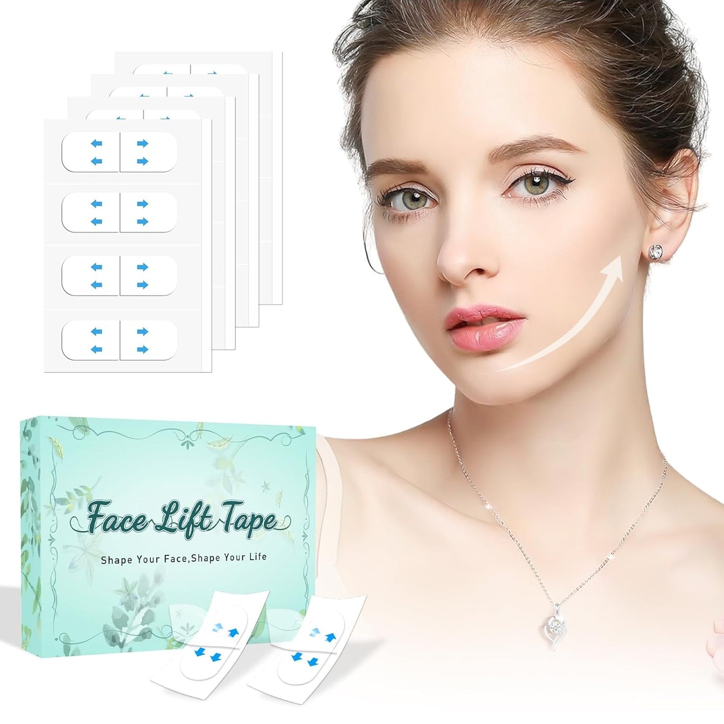 Face Lift Tape Invisible for Instant Facelift and Neck Lifting