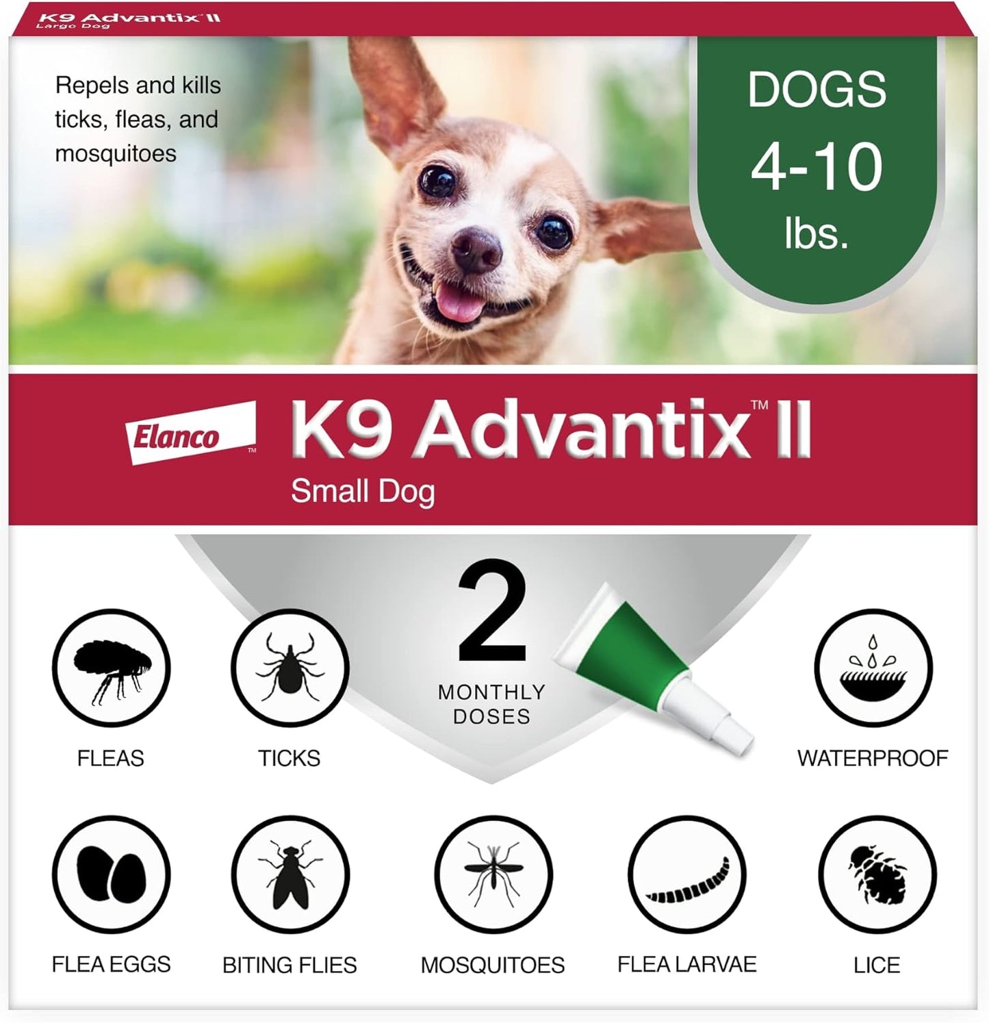 K9 Advantix II Small Dog Treatment for Fleas, Ticks & More