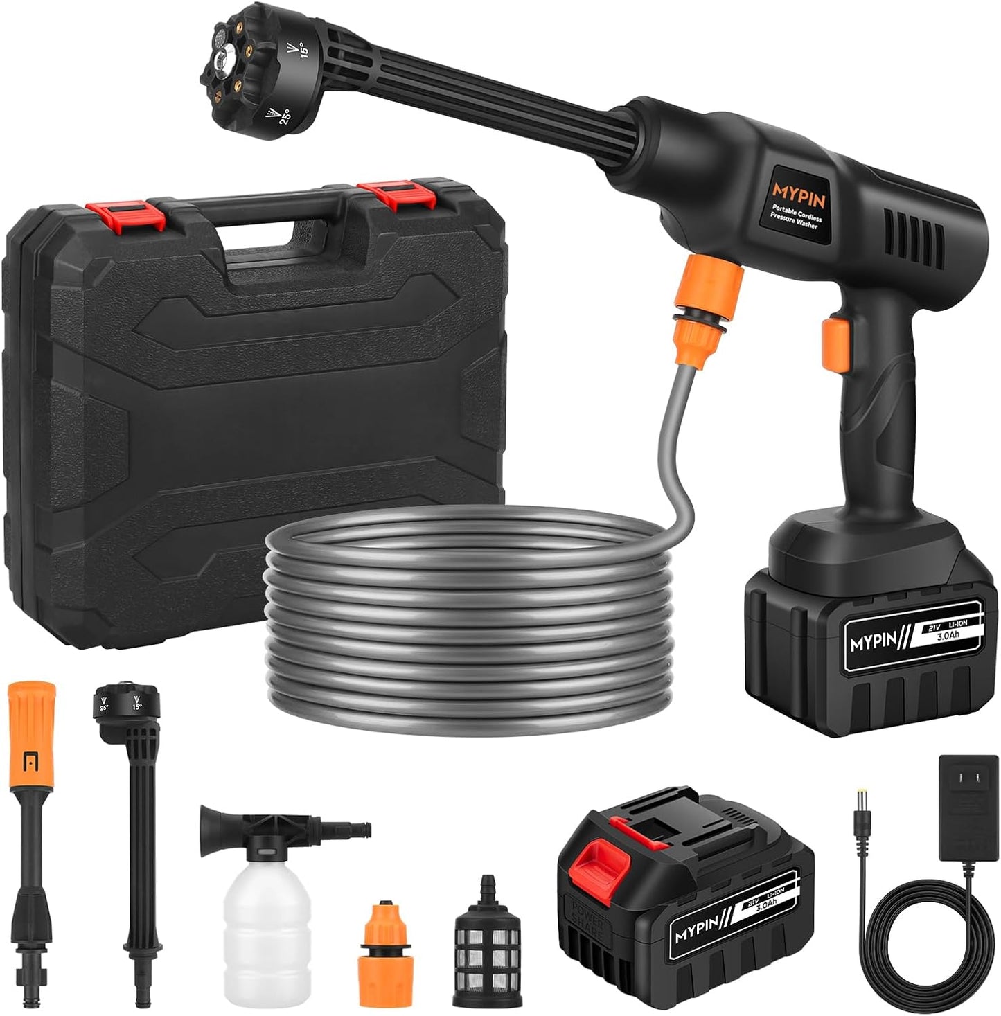 Portable Cordless Pressure Washer for Car and Home Cleaning