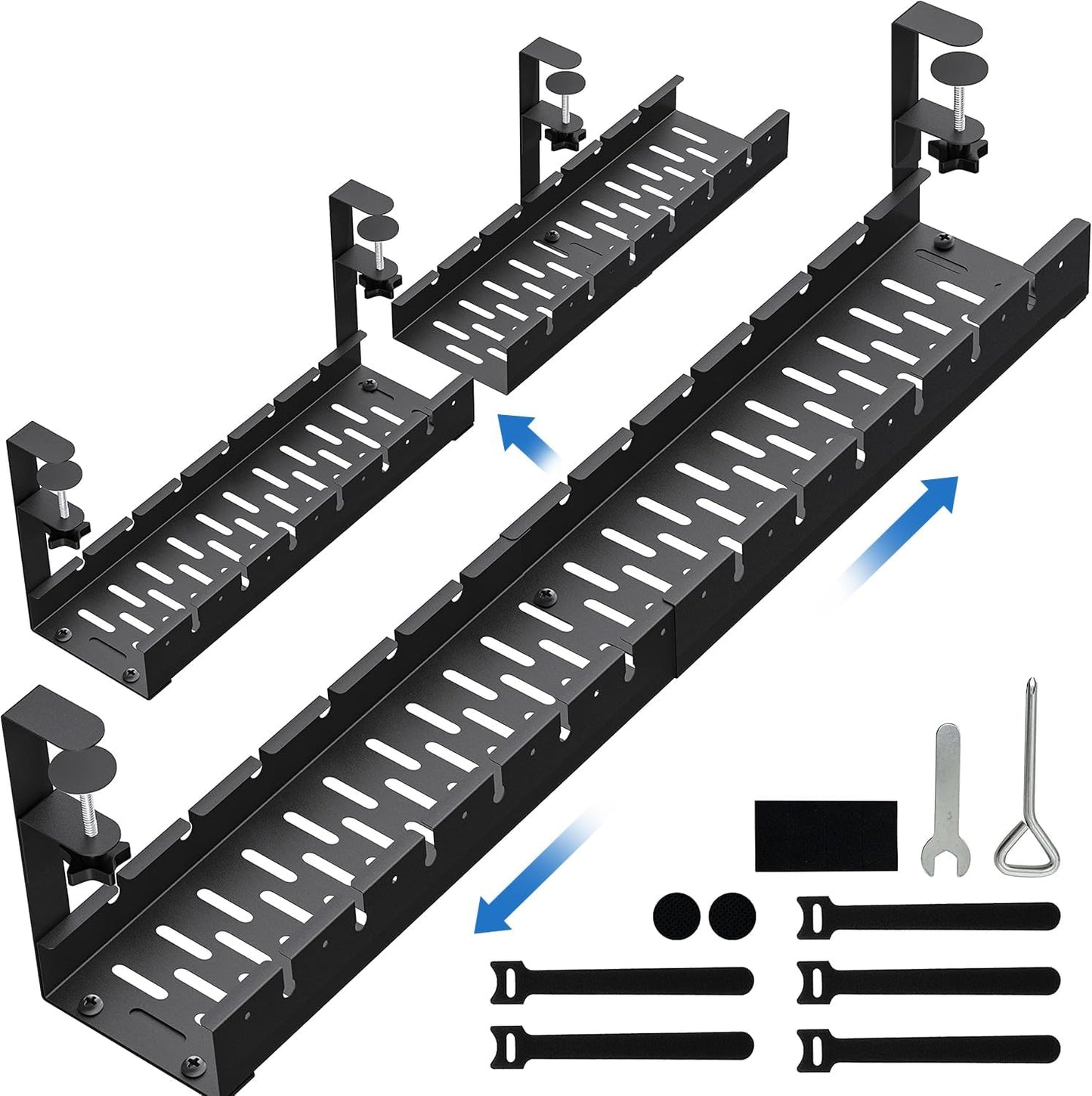 BIWIST 31-Inch Extendable Cable Tray for Easy Wire Management