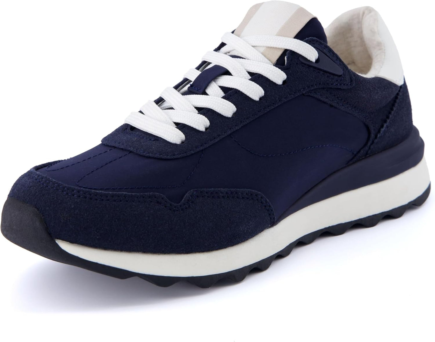 CUSHIONAIRE Women's Kicks Lace Up Sneakers with Comfort Foam