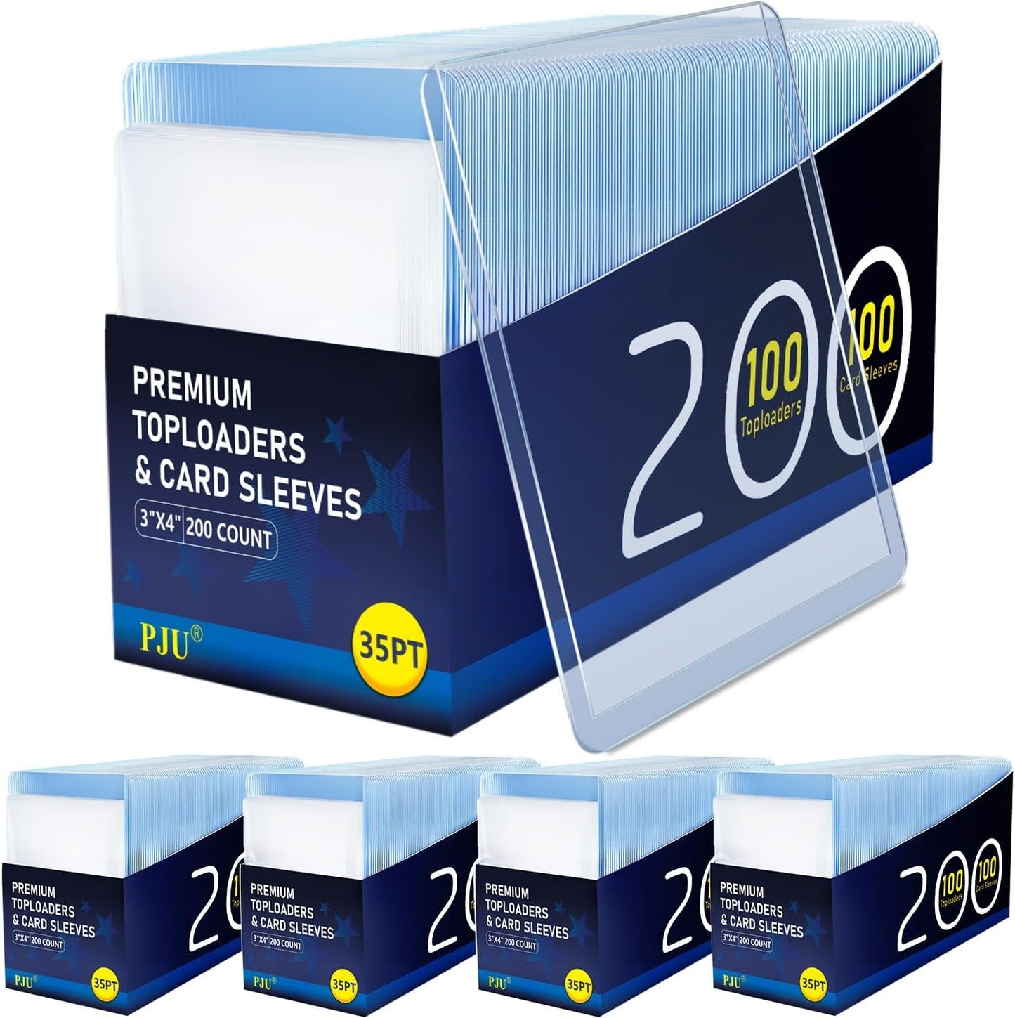 1000 Card Sleeves Top Loaders for Cards - Premium Protection