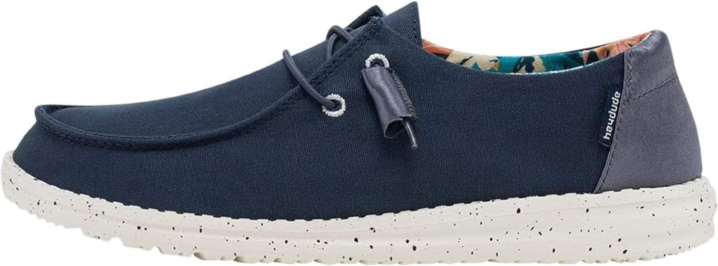 Hey Dude Women's Wendy Chambray Lace-Up Loafer for Comfort