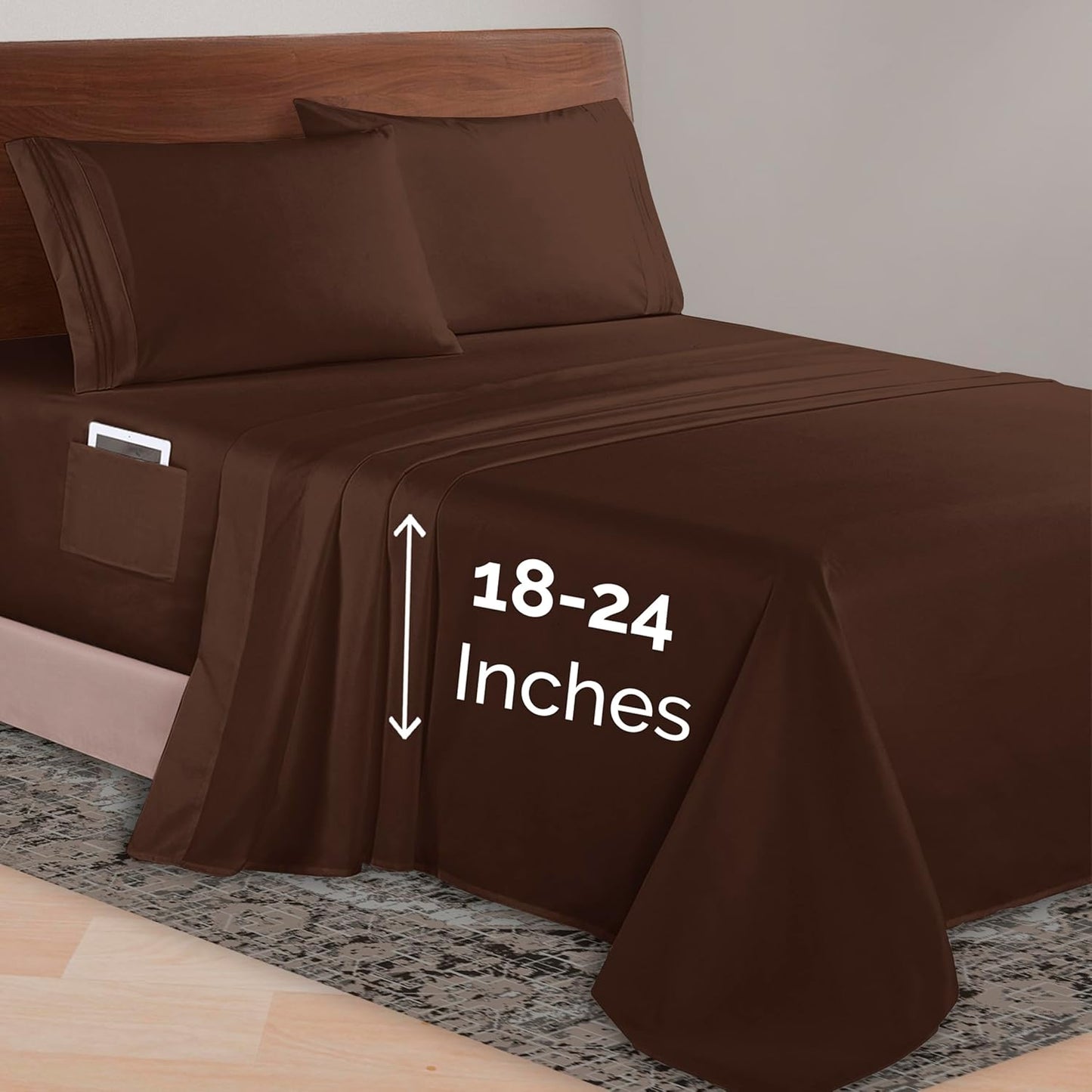 Elegant Comfort Luxurious 1500 Premium Microfiber Sheet Set