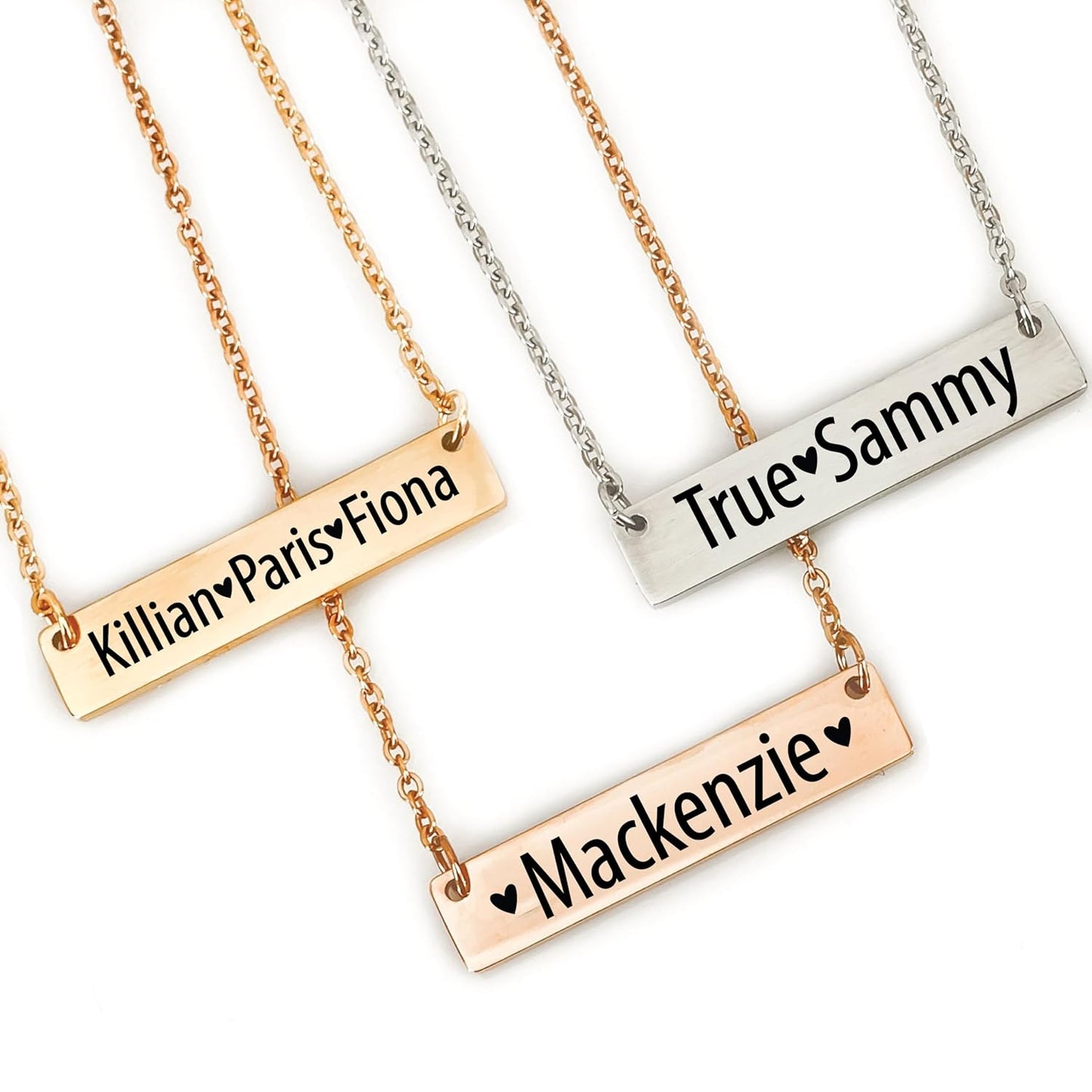 Personalized Kids Name Necklace - MacKenzie Bar Necklace