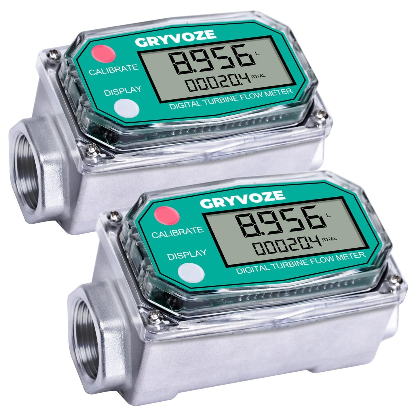 3/4 Inch Digital Flow Meter for Water, Diesel, Gasoline, Kerosene