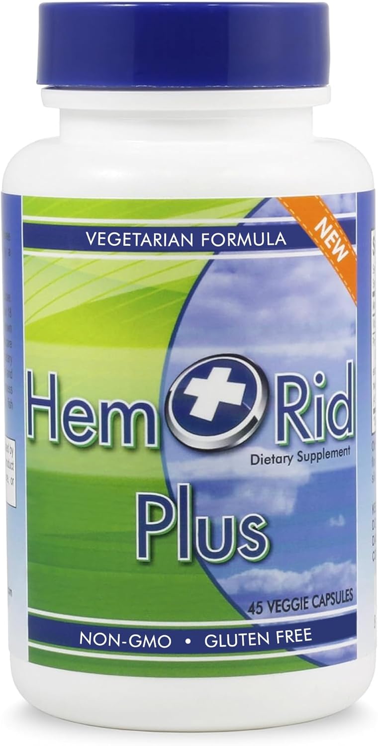 HemRid Plus Advanced Herbal Comfort Formula for Hemorrhoids Relief