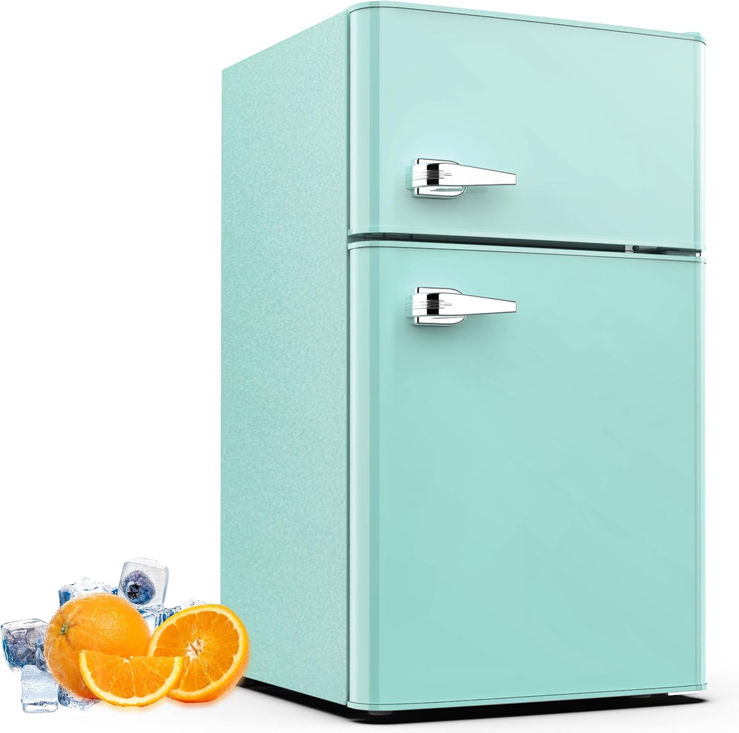 3.2 Cu.Ft Compact Refrigerator with Freezer for Dorms and Apartments