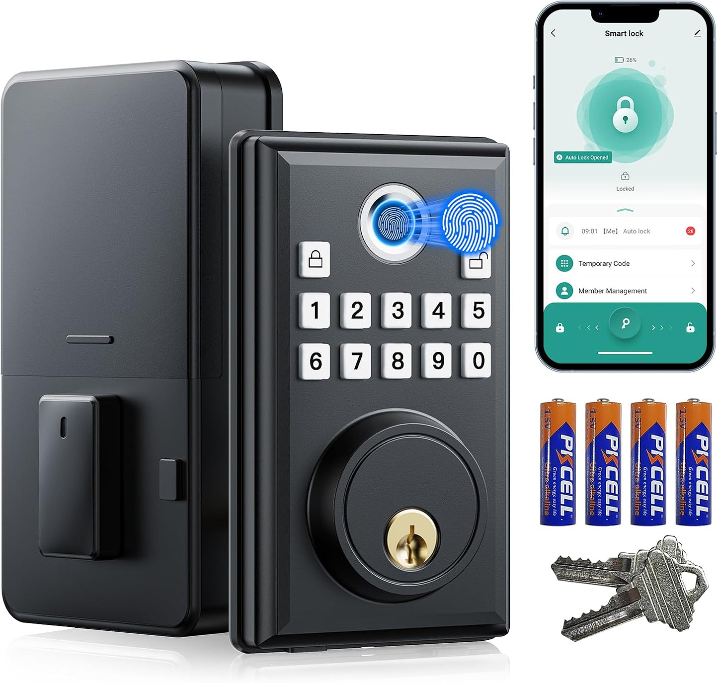 CAMCAMP Keyless Entry Door Lock with Smart Features