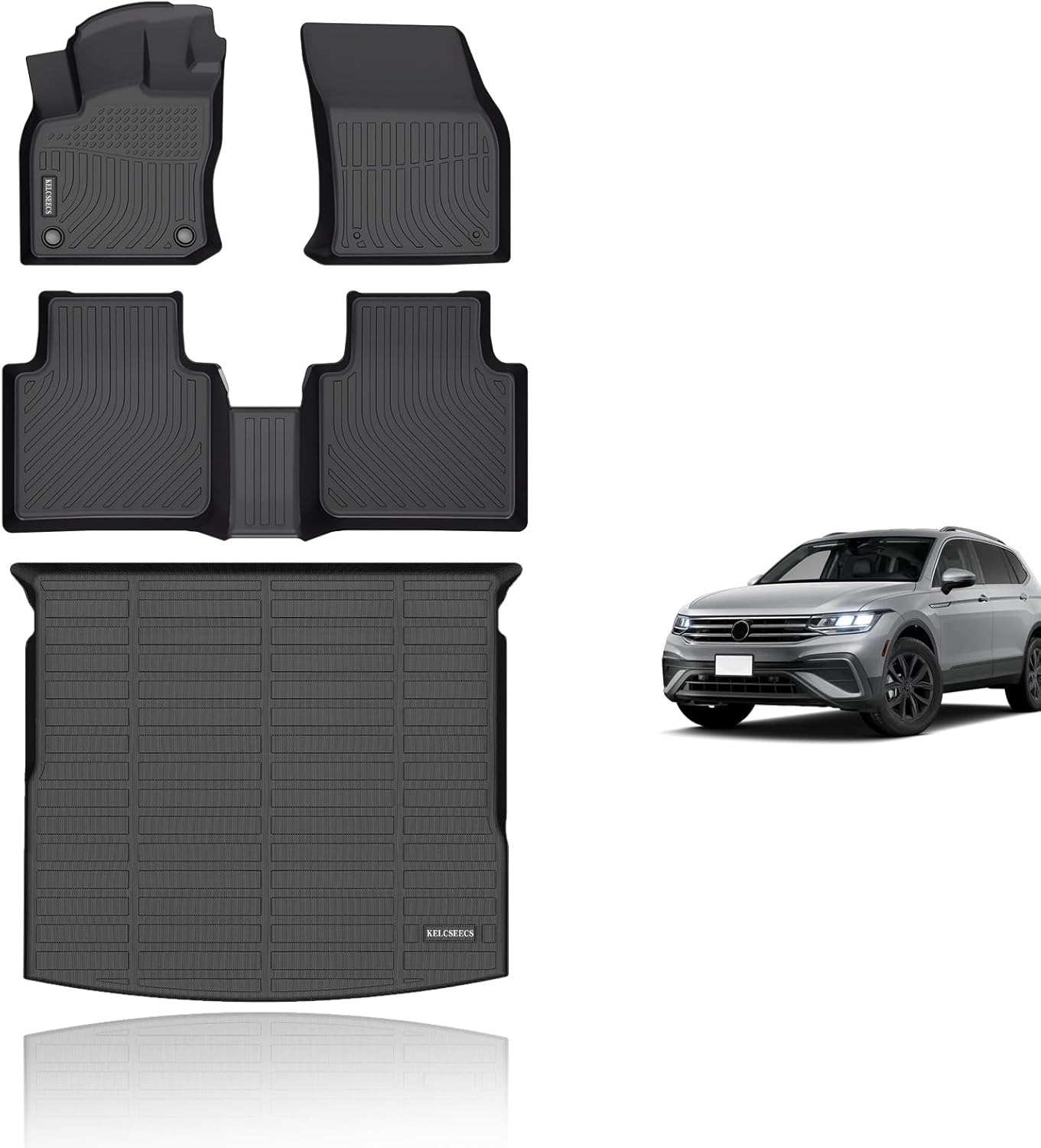 Custom Floor Mats for 2018-2024 Volkswagen Tiguan - All Weather