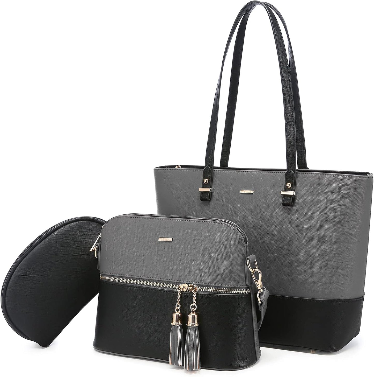 LOVEVOOK Handbags for Women - Stylish 3pcs Purse Set