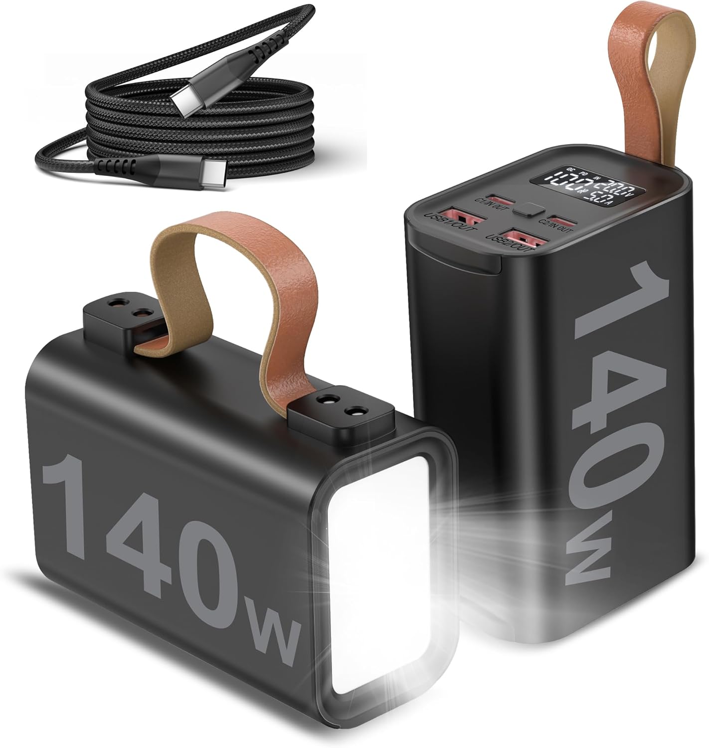 140W Portable Power Bank with Fast Charging for All Devices