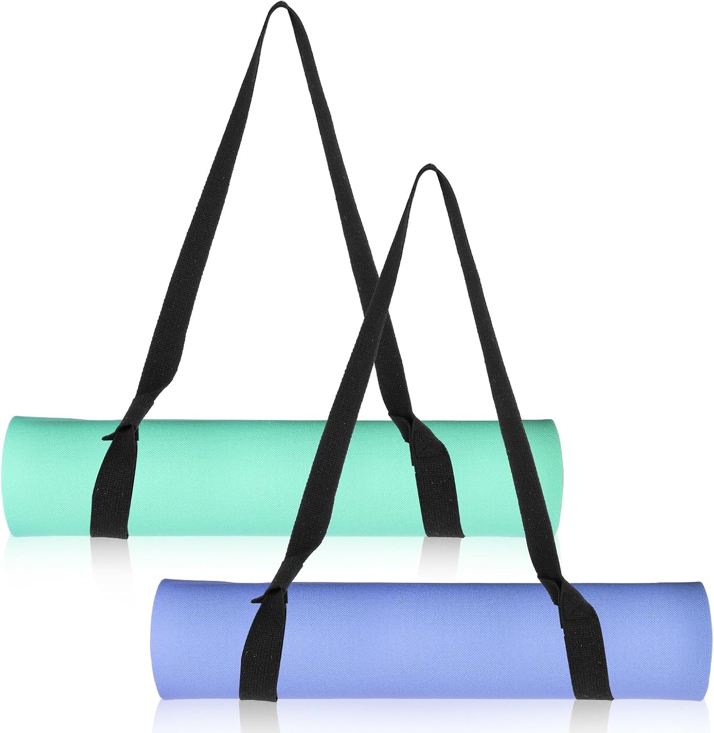 Lusofie 2Pack Yoga Mat Strap - Easy-Cinch Carrying