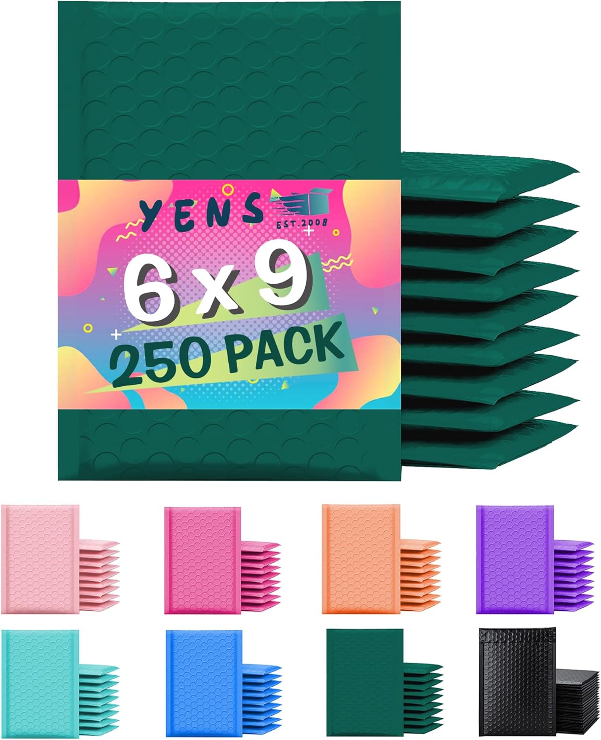 Yens Poly Bubble Mailers 6x10 Pack for Safe Shipping and Mailing