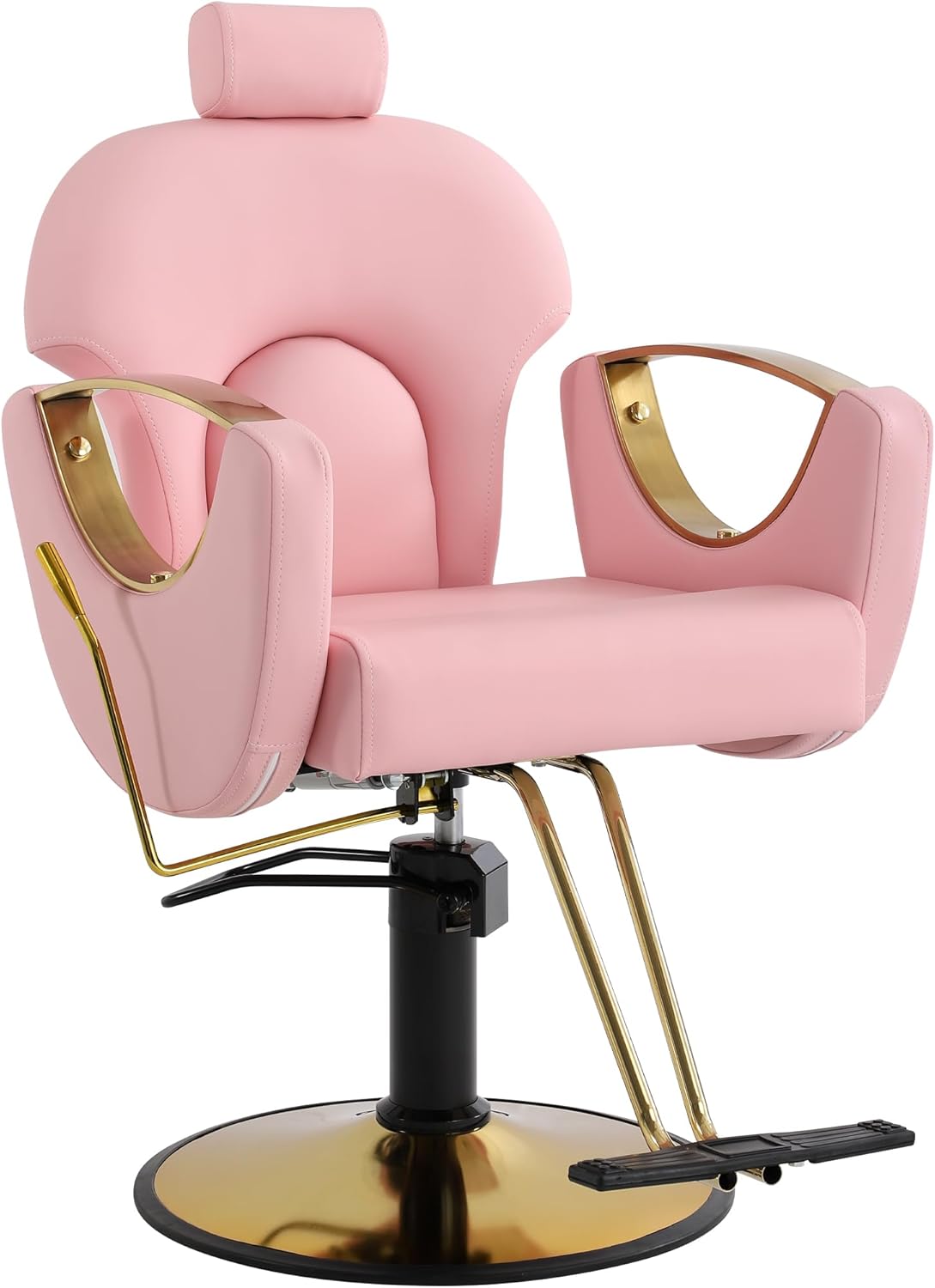 Barber Chair for Hair Stylist with Adjustable Height and Comfort