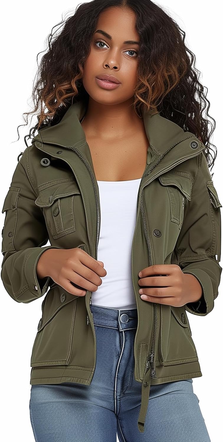 Stylish Womens Camouflage Shacket Jacket for Fall Fashion