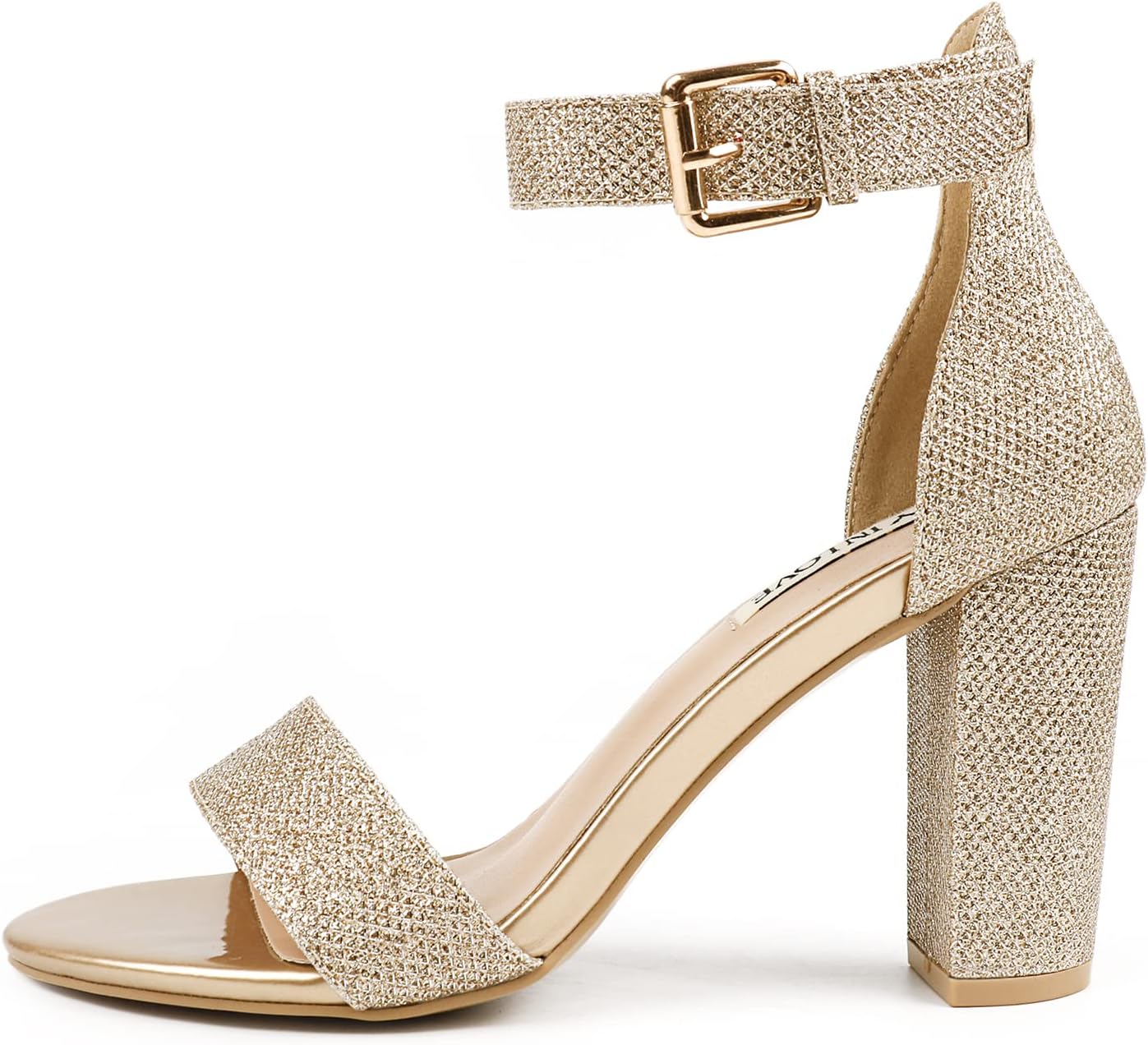 Chunky Block High Heels Ankle Strap Sandals for Women