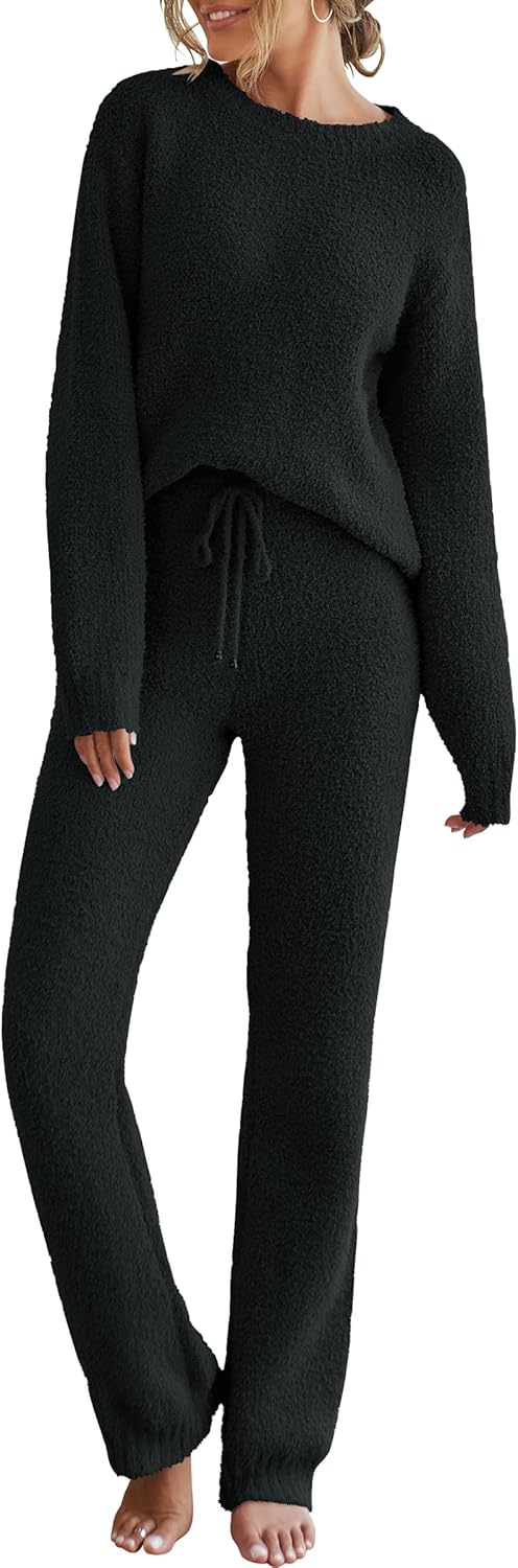 Cozy Fleece Pajama Sets for Women - Perfect Fall Lounge Wear