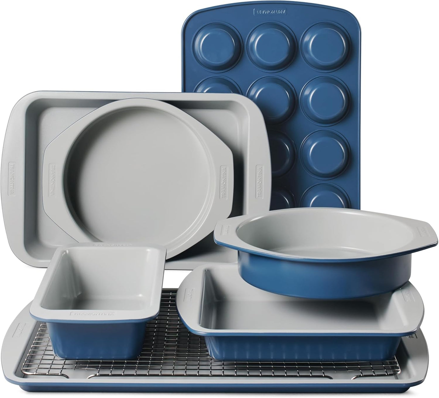 Tramontina Rise 8-Piece Ceramic Baking Pans Set for All Needs