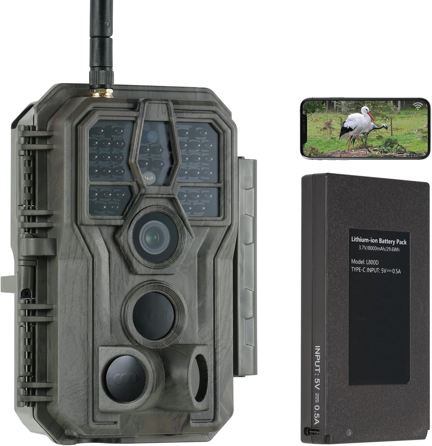 Night Vision Game Camera with Long-Lasting Battery