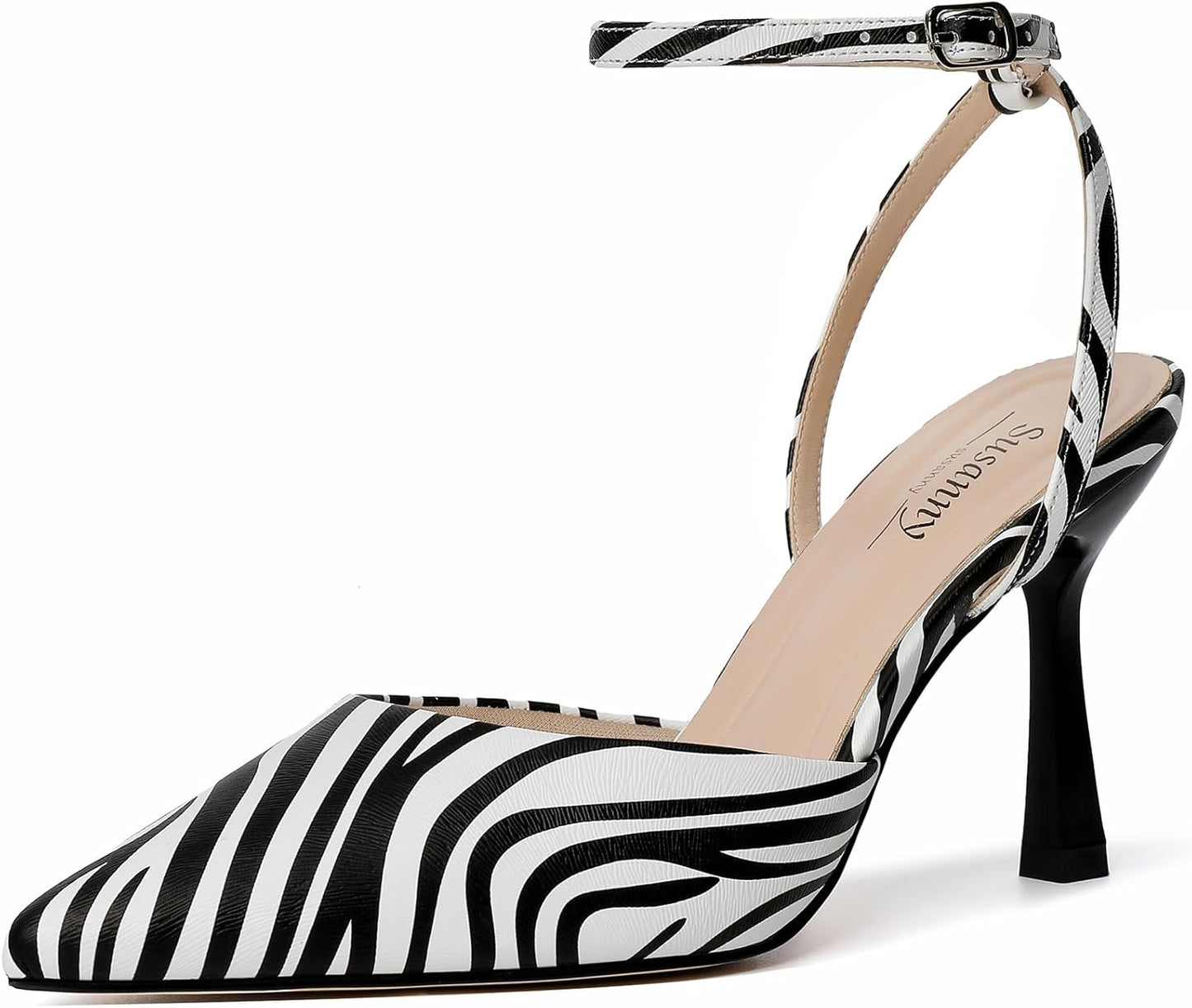 Susanny Heels for Women: Stylish Stiletto Closed Pointed Toe Pumps