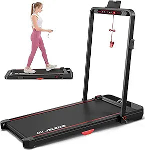 JELENS 2 in 1 Folding Treadmill for Home and Office Use
