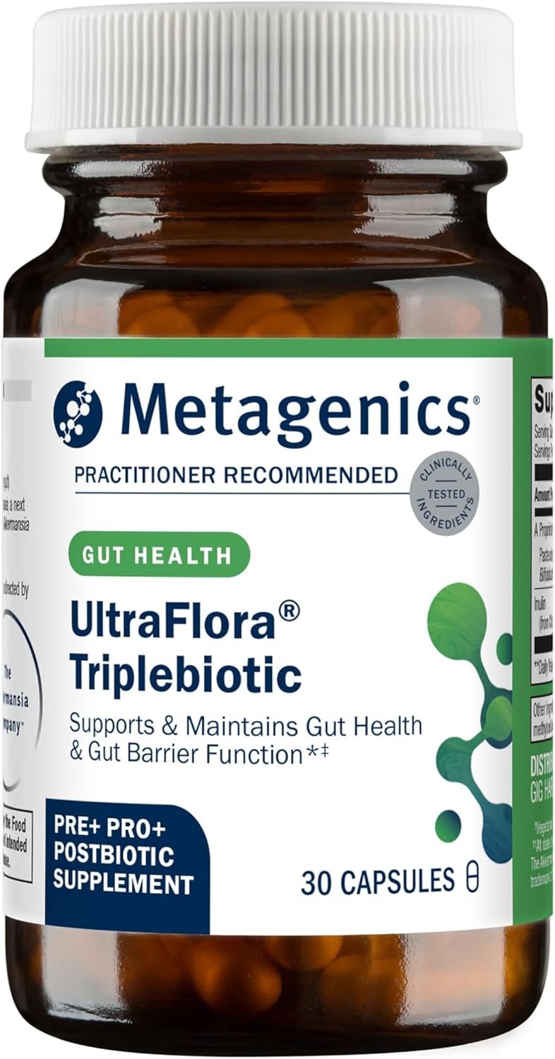 Metagenics UltraFlora Triplebiotic for Gut Health and Balance