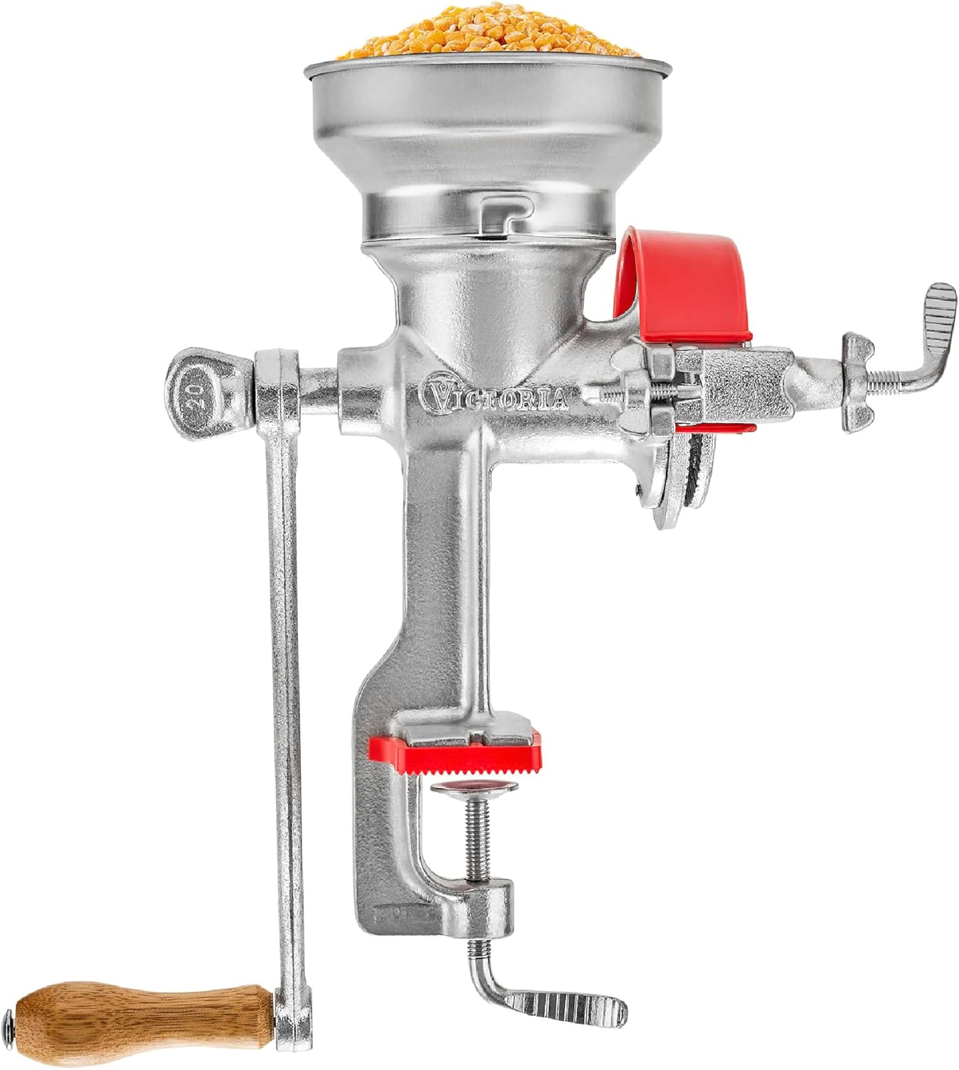 Victoria Manual Grain Grinder for Kitchen Use, Made in Colombia
