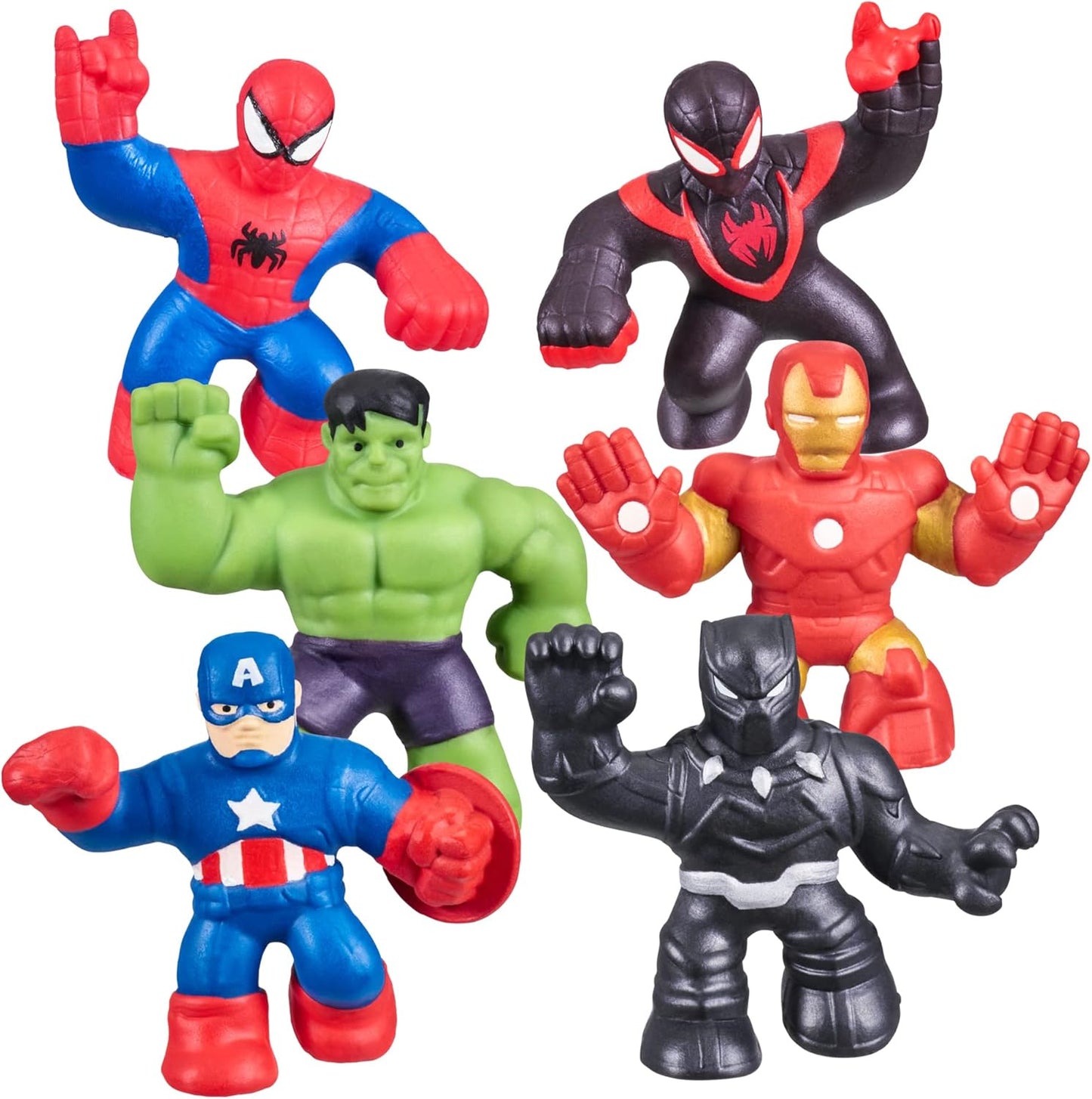 Gooey Marvel Mini Heroes 6-Pack - Stretchy & Squishy Fun!