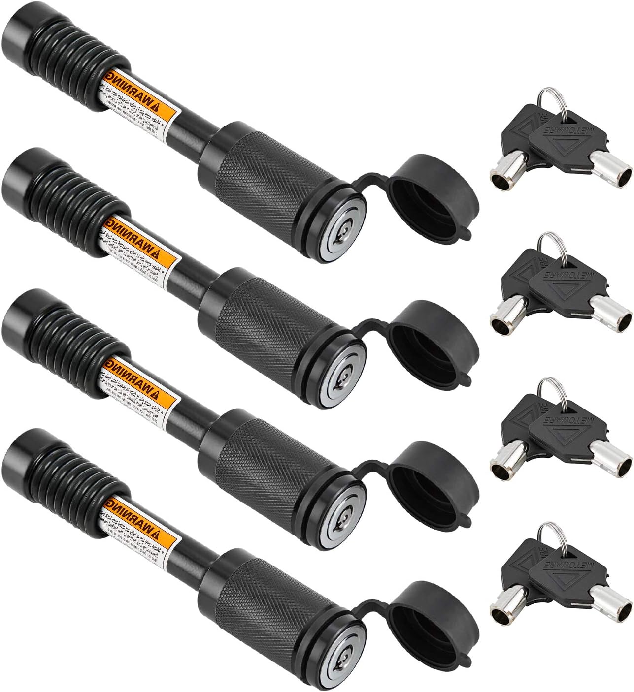 METOWARE Heavy Duty Trailer Hitch Locks for Class III IV Receivers