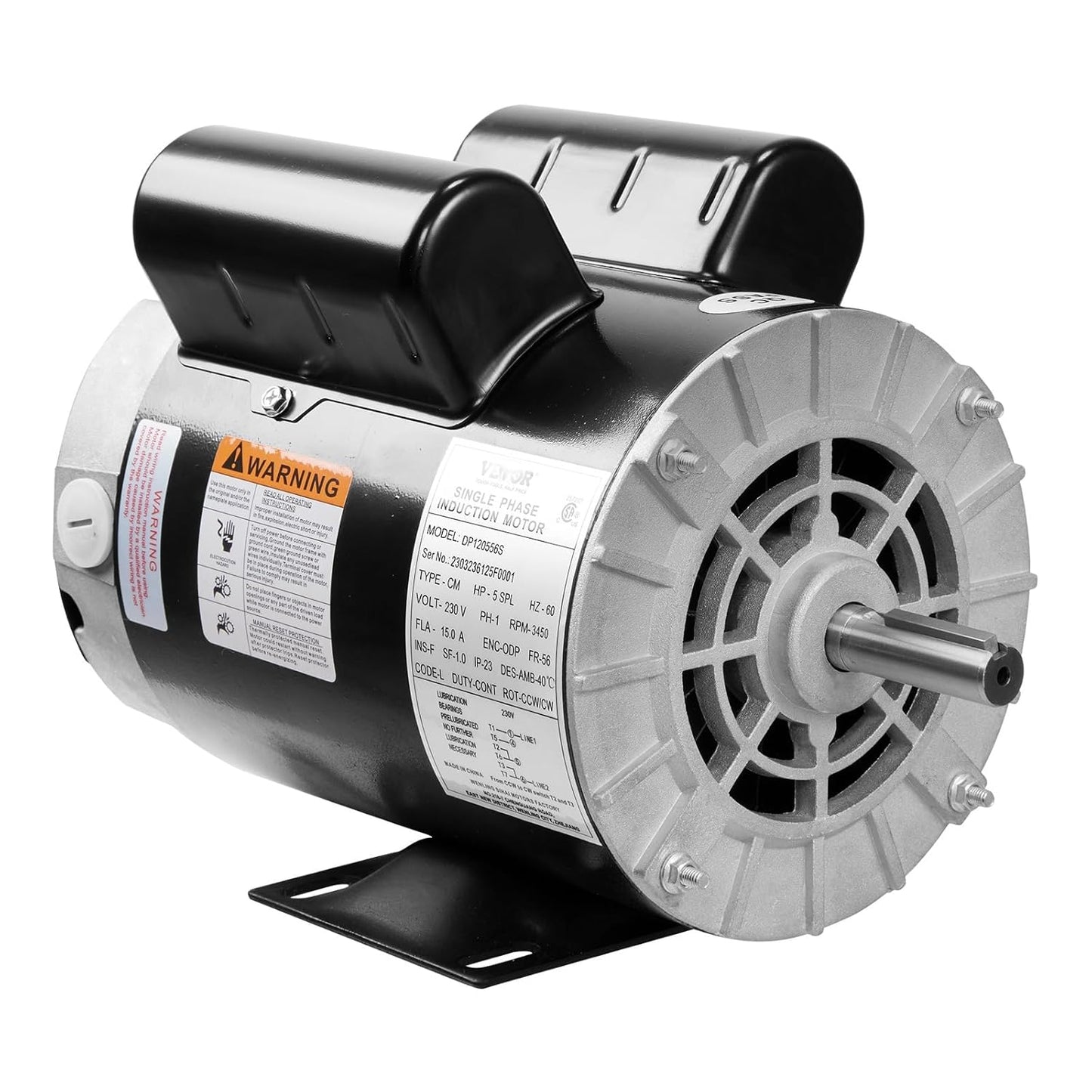 High Power 5HP Air Compressor Motor - VEVOR Replacement