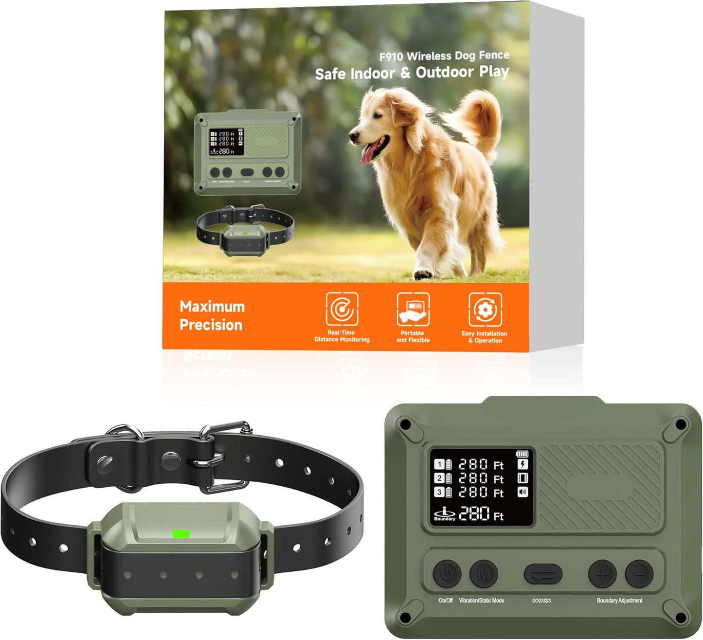 Pethey Wireless Dog Fence: 5.6 Acre Freedom & Safety