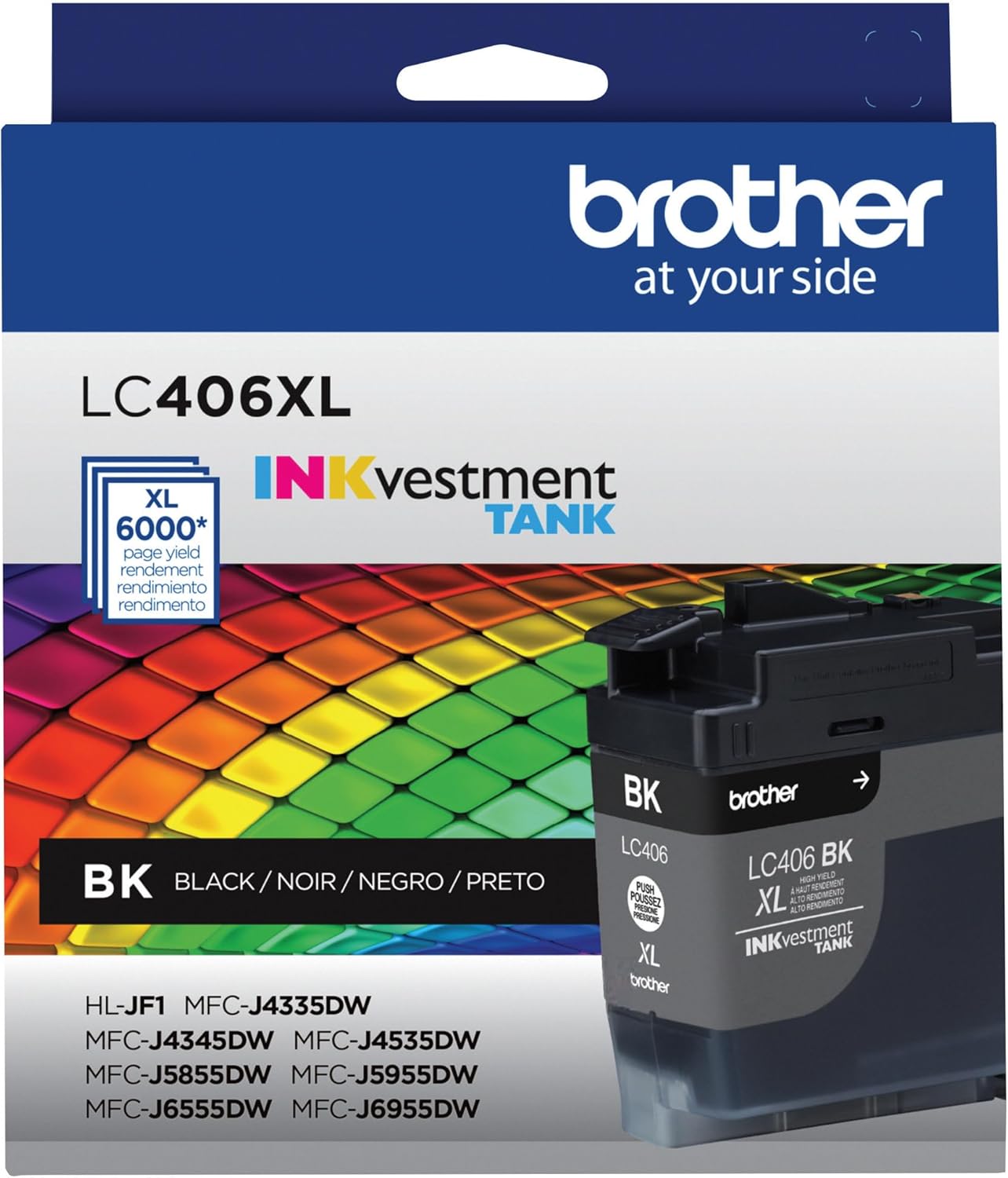 Brother LC406XLBK High Yield Black Ink: Crisp & Sharp Prints