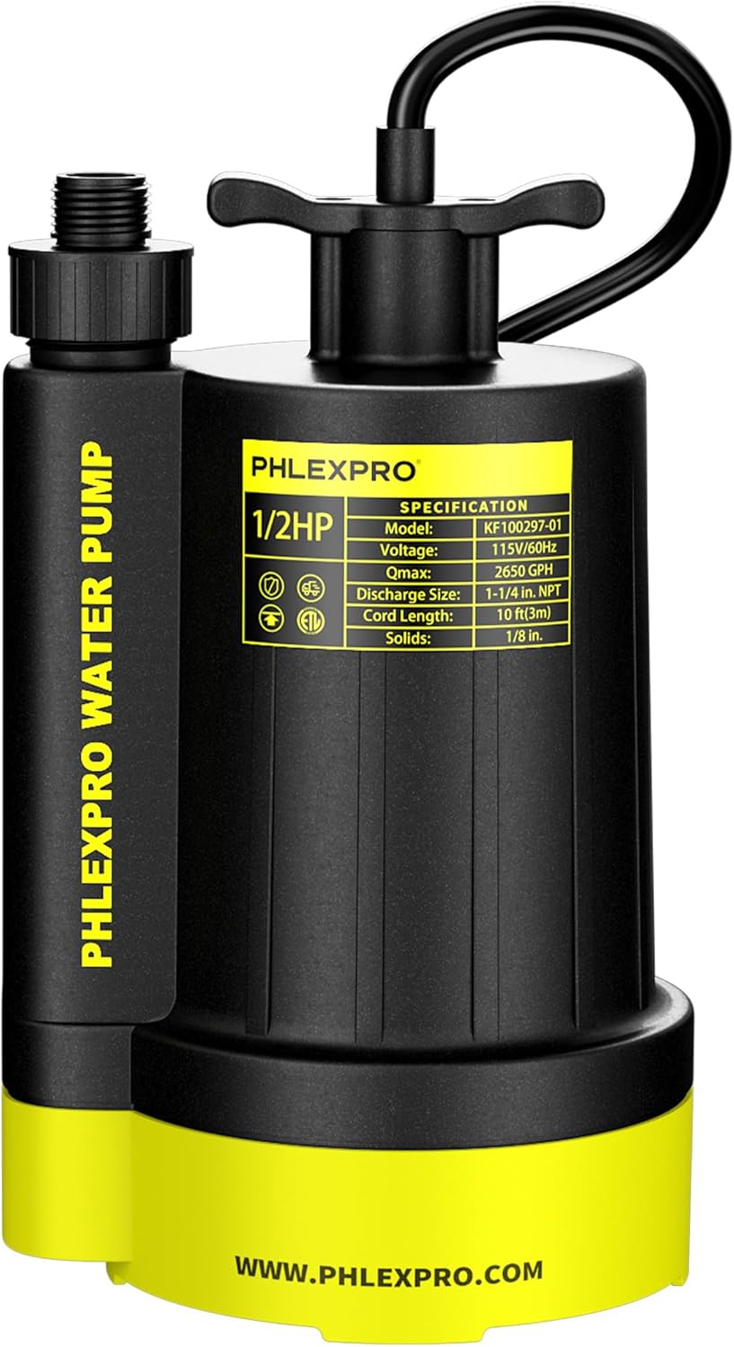 1/2HP Submersible Sump Pump for Efficient Water Removal