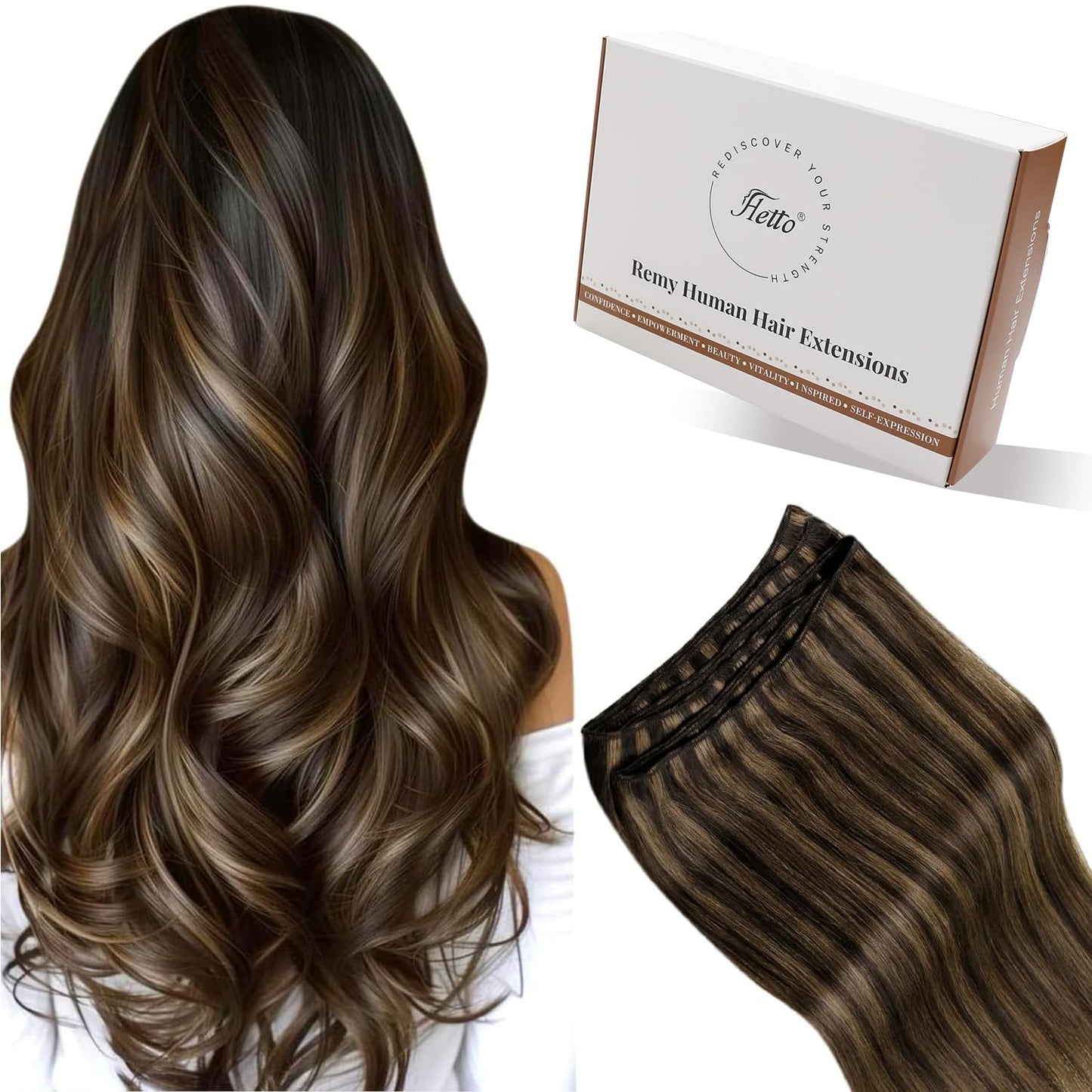 Hetto Weft Hair Extensions for Natural Look and Versatility